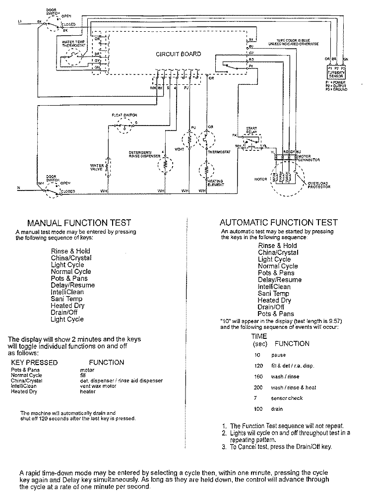 WIRING INFORMATION Diagram and Parts List for MDB8000AWA  Maytag Dishwasher