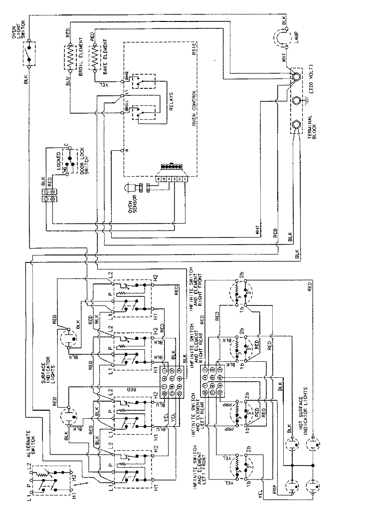 WIRING INFORMATION Diagram and Parts List for MER5730AGW  Maytag Range