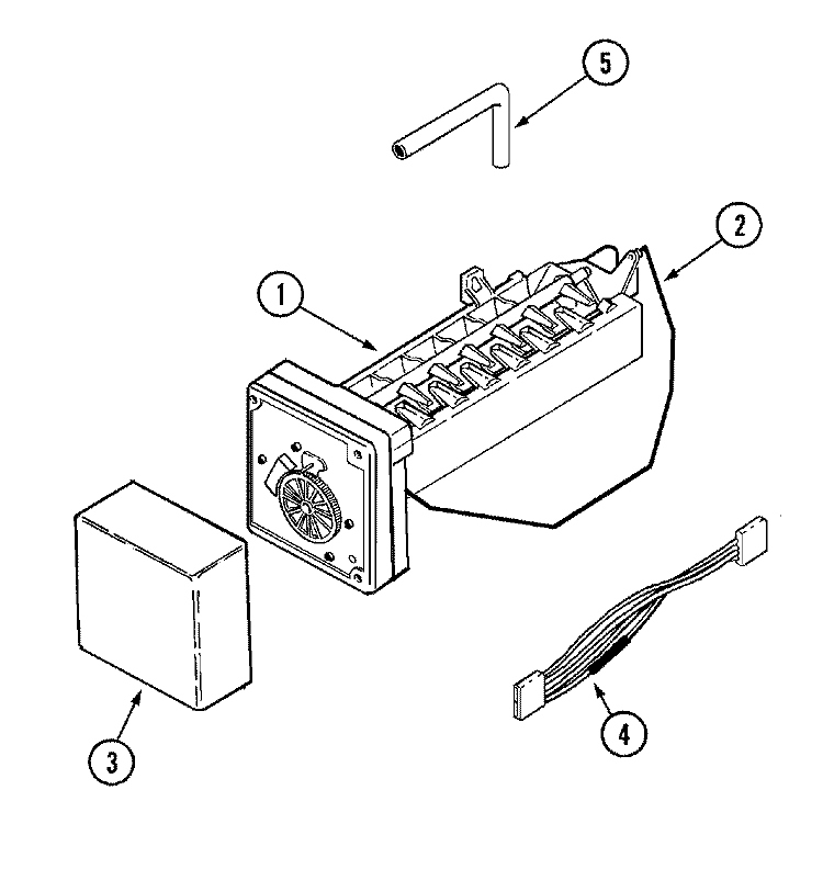 UNIVERSAL ICE MAKER Diagram and Parts List for UNVIM98  Maytag Ice Maker