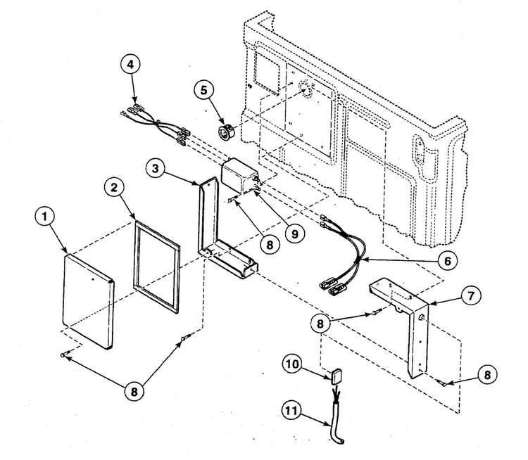 Power Cord Diagram and Parts List for SWFF71QN3050  Speed Queen Washer