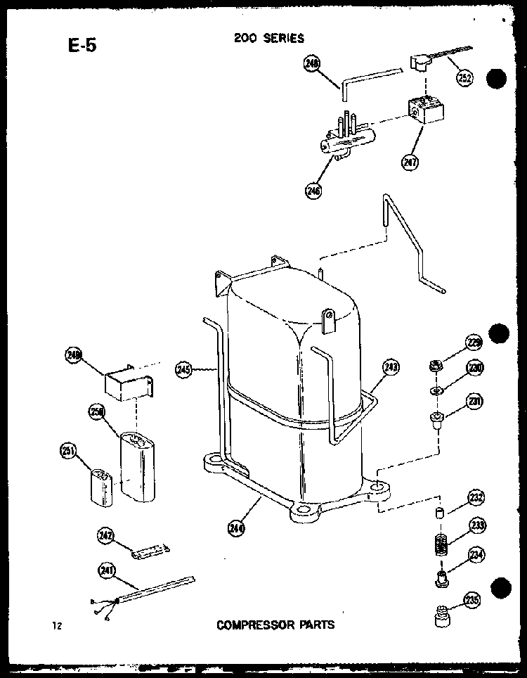 Compressor Parts Diagram and Parts List for 218-3EW P55417-42R Amana Air Conditioner