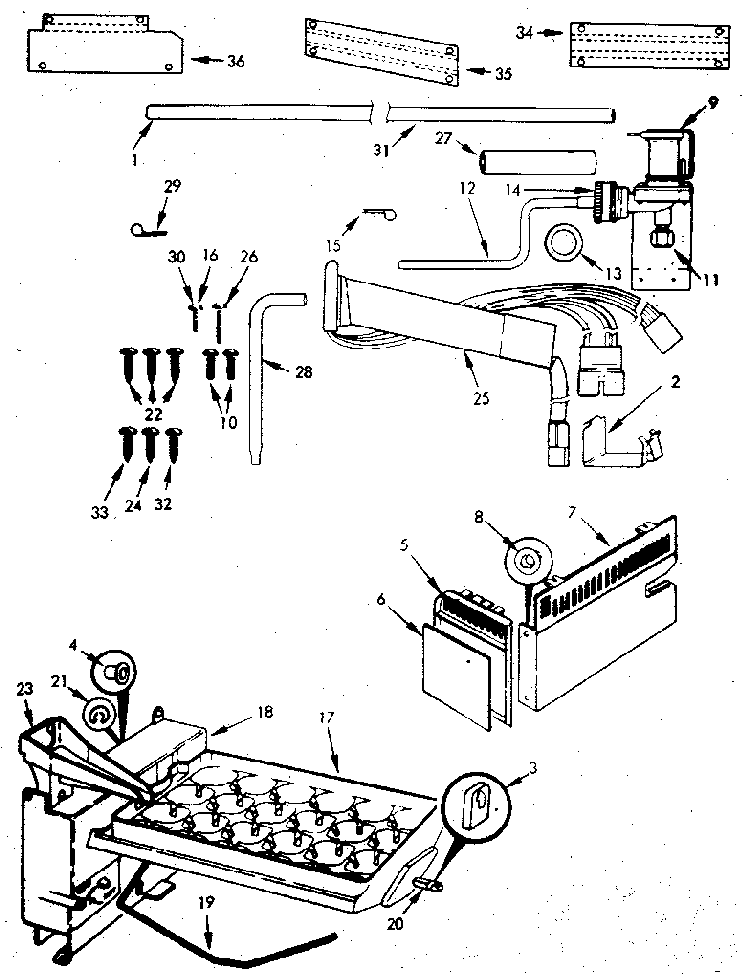 Refrigerator/ice Maker Kits Diagram and Parts List for JRS202B M7N05A Jenn-Air Refrigerator