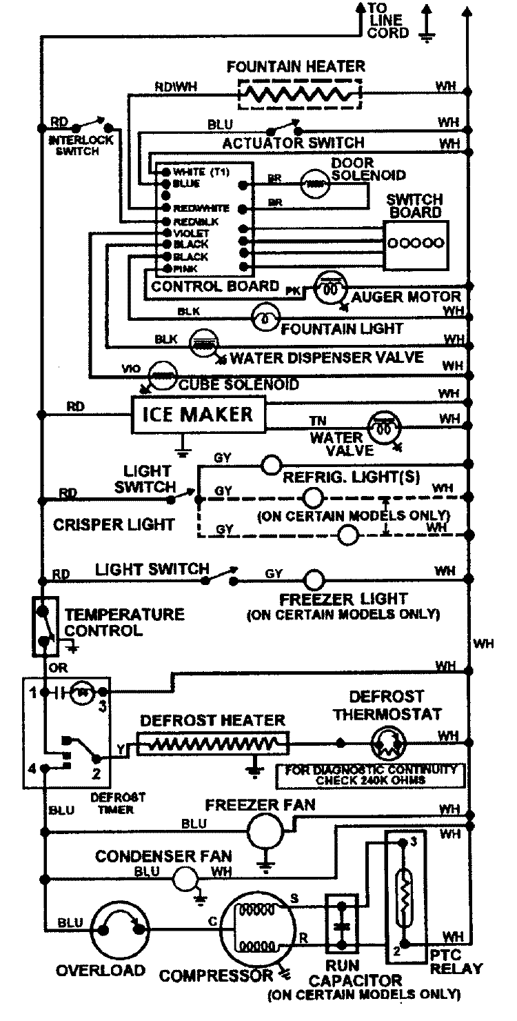 WIRING INFORMATION (REV 10) Diagram and Parts List for GC2227DEDW  Maytag Refrigerator