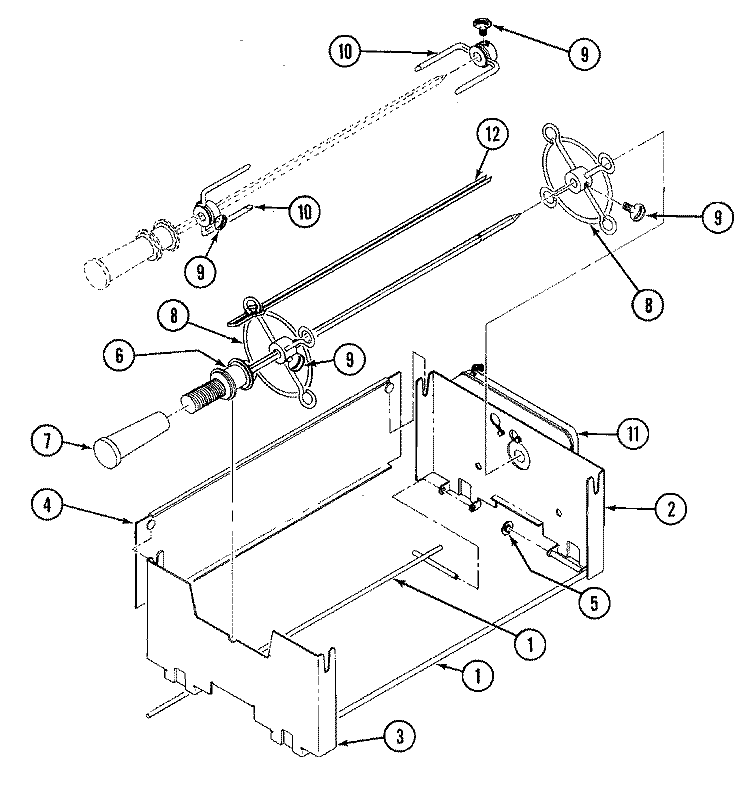 ACCESSORIES - ROTIS Diagram and Parts List for A312-J  Maytag Washer