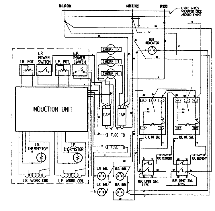 WIRING INFORMATION Diagram and Parts List for CCE3451W  Jenn-Air Cooktop