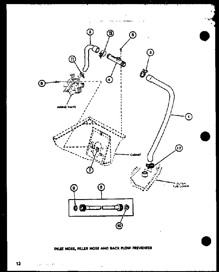 Section 4 Diagram and Parts List for LW2603 P1110504W Amana Washer