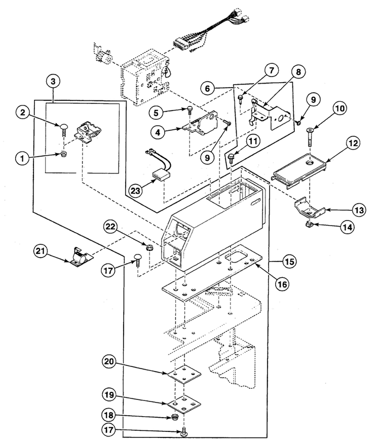 Meter Case Diagram and Parts List for SWT121WA  Speed Queen Washer