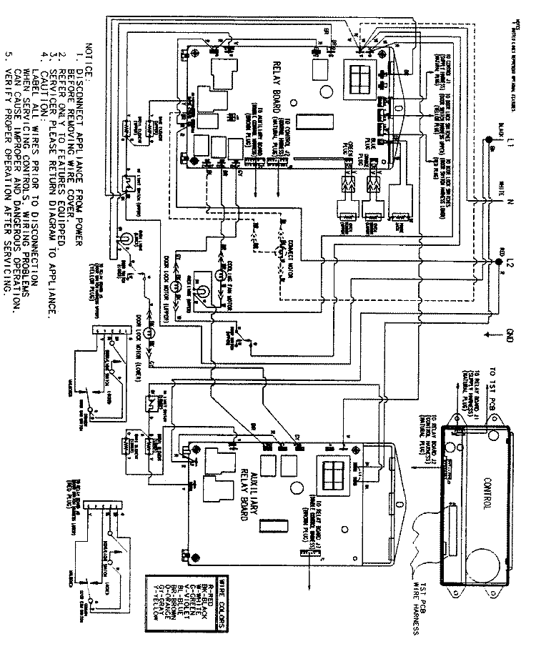 WIRING INFORMATION (JEW9630AAB / W) Diagram and Parts List for JEW9630AAB  Jenn-Air Wall Oven