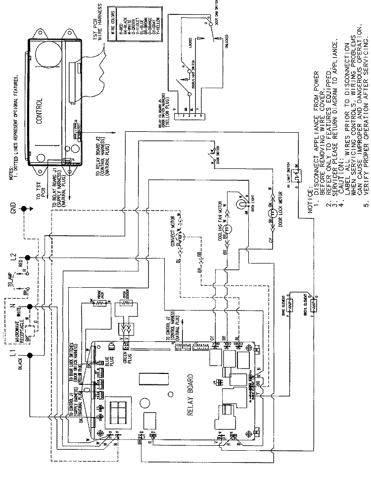 WIRING INFORMATION (JEW8530AAB / W) Diagram and Parts List for JEW8530AAB  Jenn-Air Wall Oven