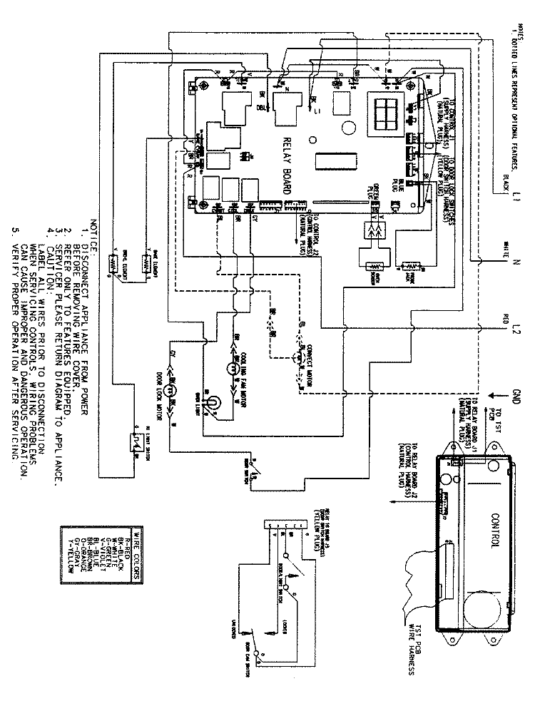WIRING INFORMATION (JEW9530ACB / W) Diagram and Parts List for JEW9530ACB  Jenn-Air Wall Oven
