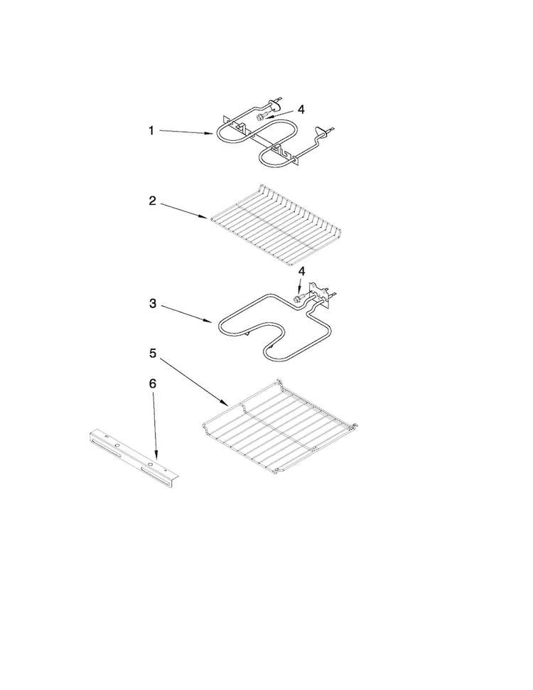 Internal Oven Parts Diagram and Parts List for CWE4800ACE27  Maytag Wall Oven