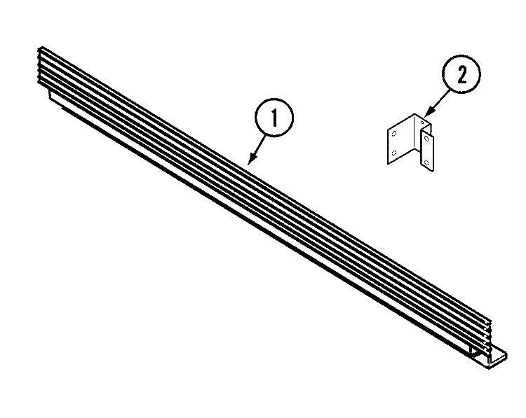 FILLER KIT Diagram and Parts List for K70FILLW  Magic Chef Range