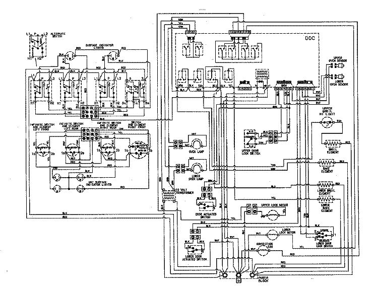 WIRING INFORMATION Diagram and Parts List for MER6870AAW  Maytag Range