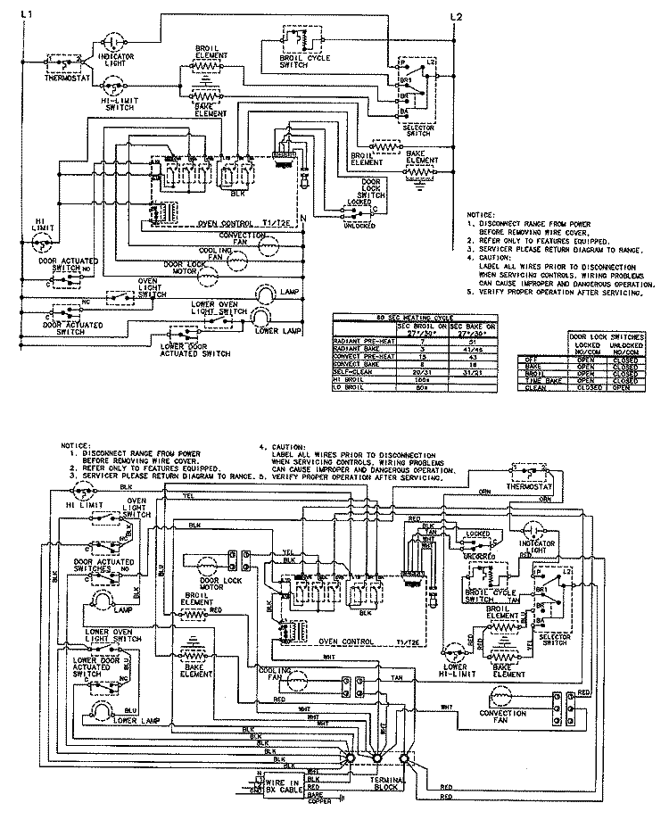 WIRING INFORMATION Diagram and Parts List for MEW5630BAW  Maytag Wall Oven