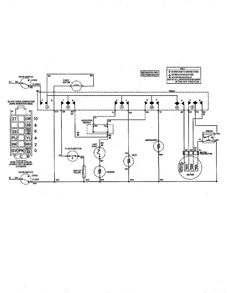 WIRING INFORMATION Diagram and Parts List for MDB3100AWX  Maytag Dishwasher