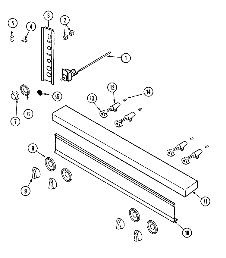 MANIFOLD PANEL / GAS CONTROLS Diagram and Parts List for DGR2484GCB  Dynasty Range
