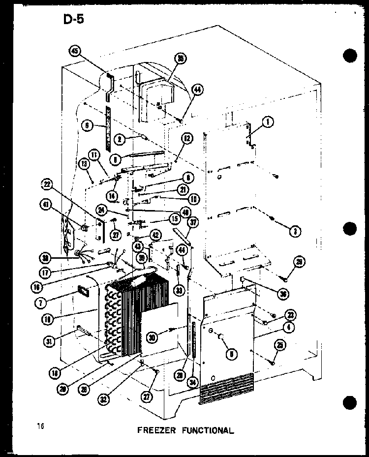 Section 8 Diagram and Parts List for SRI22F-L-P75400-5WL  Amana Refrigerator