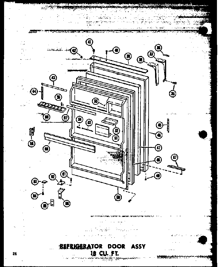 Section 7 Diagram and Parts List for TC18N-A-P60303-59WA  Amana Refrigerator