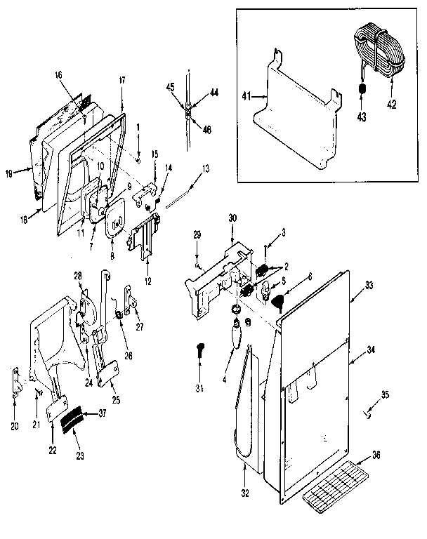Ice & Water Dispenser Diagram and Parts List for JRSD246B MAQ81A Jenn-Air Refrigerator