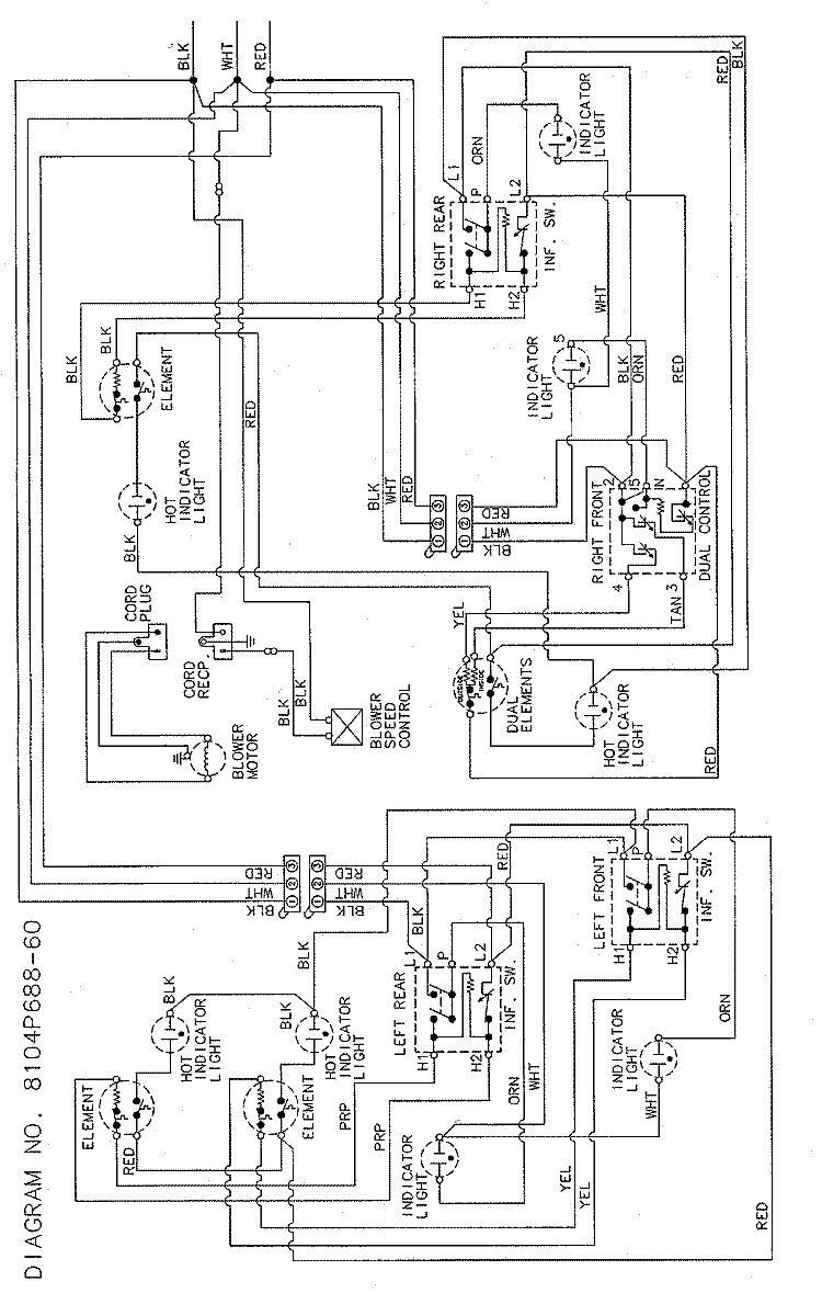 WIRING INFORMATION Diagram and Parts List for JED8430ADB  Jenn-Air Cooktop