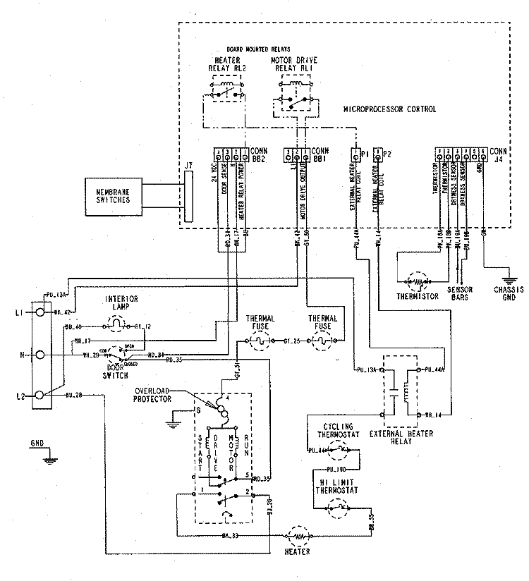 WIRING INFORMATION Diagram and Parts List for MDE7500AZW  Maytag Dryer