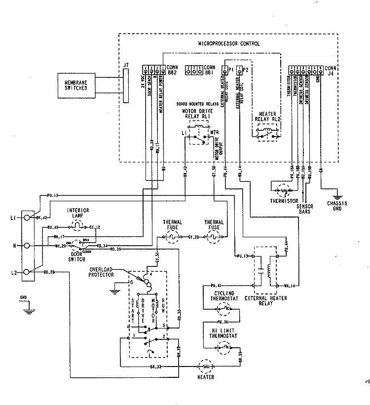 WIRING INFORMATION (AT SERIES 34) Diagram and Parts List for MDE7500AZW  Maytag Dryer