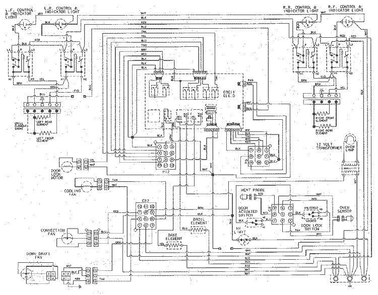 WIRING INFORMATION Diagram and Parts List for JES9860AAW  Jenn-Air Range