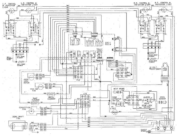 WIRING INFORMATION Diagram and Parts List for JES9860ACW  Jenn-Air Range