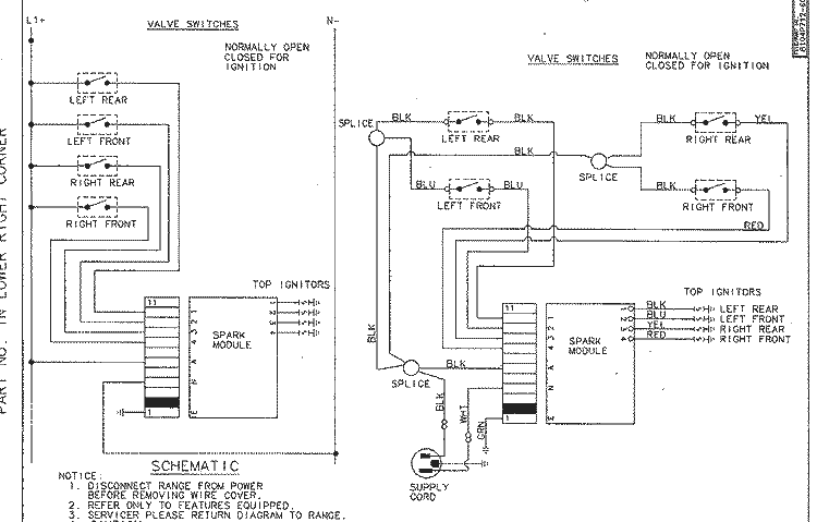WIRING INFORMATION Diagram and Parts List for JGC8430ADW  Jenn-Air Cooktop
