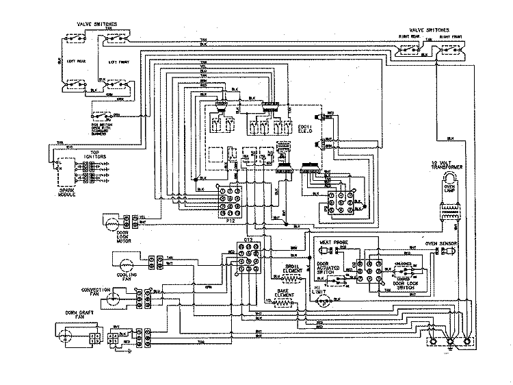 WIRING INFORMATION Diagram and Parts List for JDS9860AAP  Jenn-Air Range