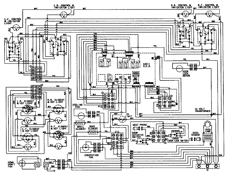 WIRING INFORMATION Diagram and Parts List for JES9800AAS  Jenn-Air Range