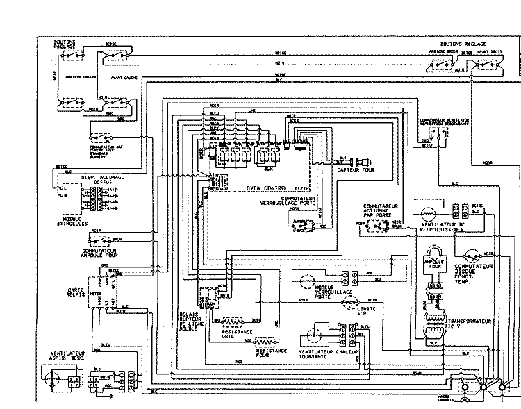 WIRING INFORMATION Diagram and Parts List for JDS9860ACP  Jenn-Air Range