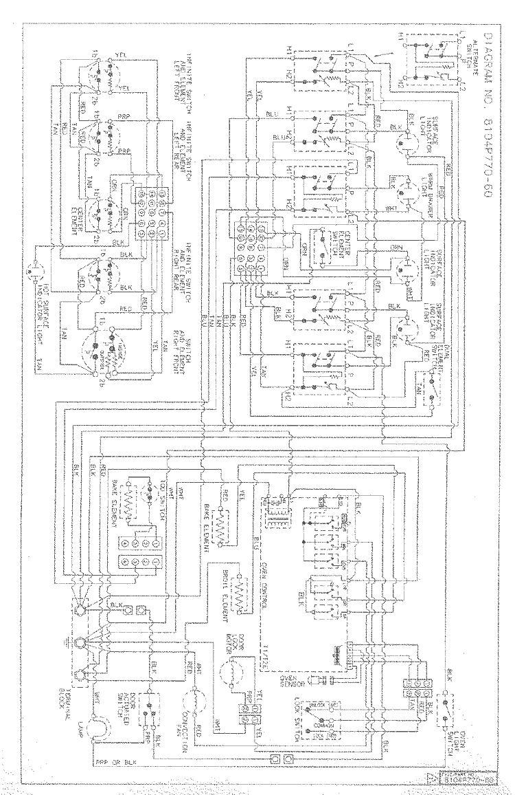 WIRING INFORMATION Diagram and Parts List for MER5880BAW  Maytag Range