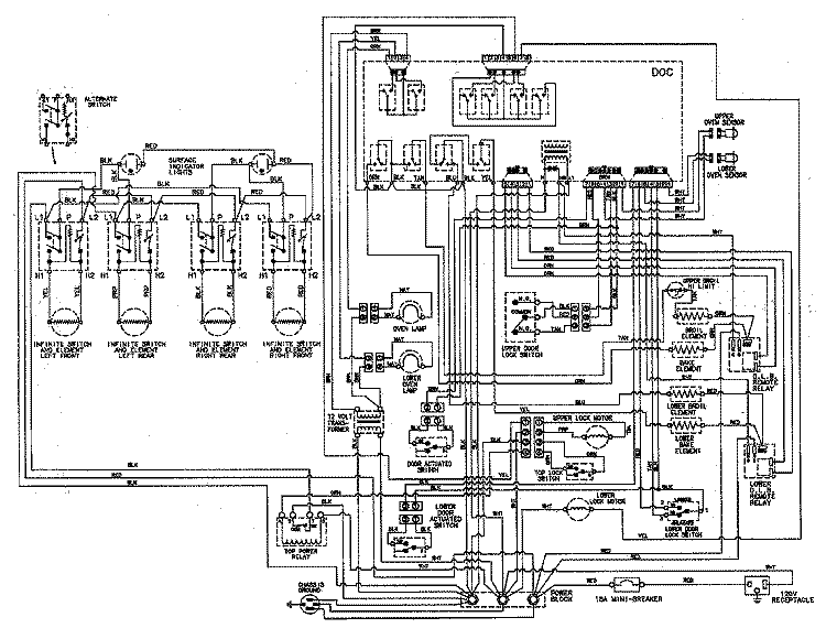 WIRING INFORMATION Diagram and Parts List for MER6550BCW  Maytag Range