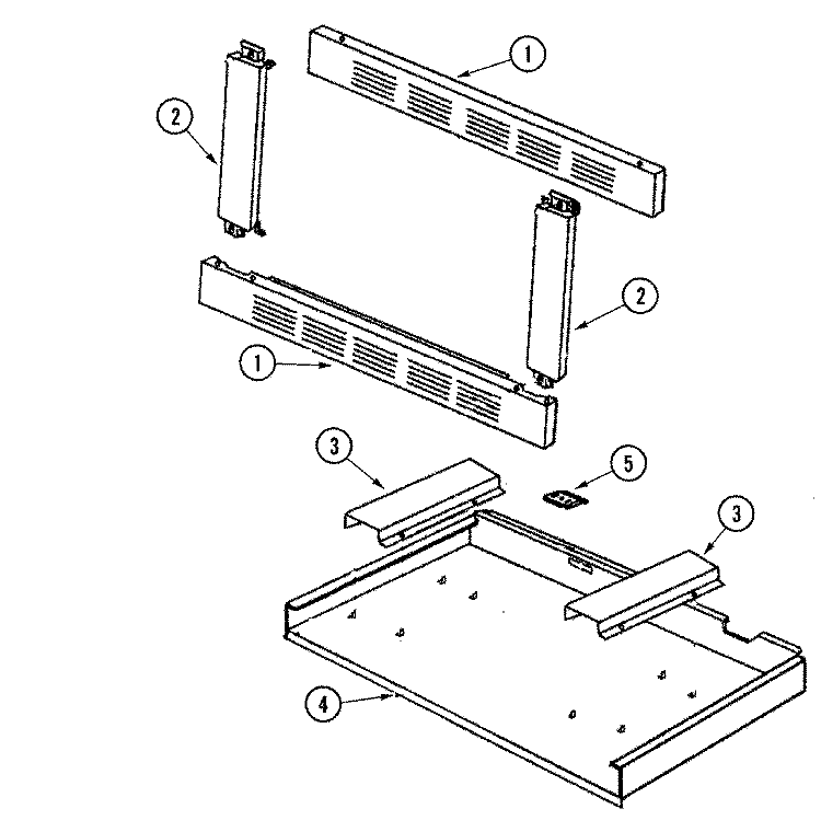 27`` BRAND MICROWAVE TRIM Diagram and Parts List for UMC5100ADW  Maytag Microwave