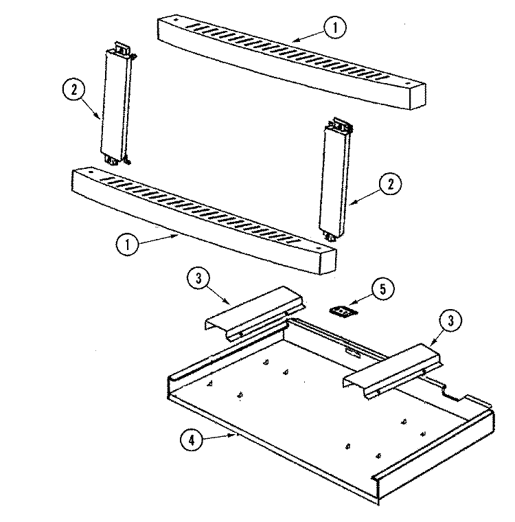27`` & 30`` JENN - AIR MICROWAVE TRIM Diagram and Parts List for UMC5100ADW  Maytag Microwave