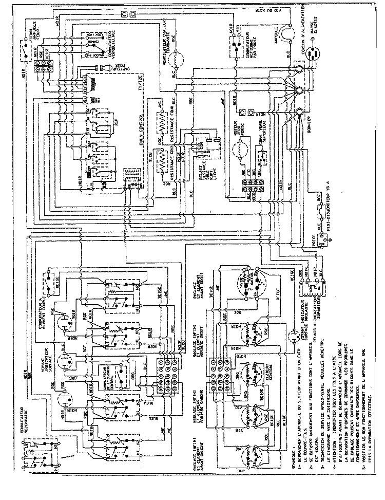 WIRING INFORMATION Diagram and Parts List for MER5870BCW  Maytag Range
