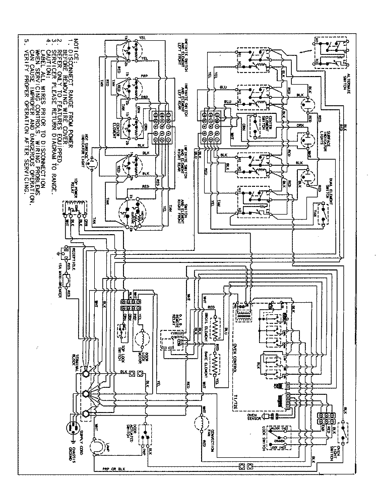 WIRING INFORMATION Diagram and Parts List for MER5770BCQ  Maytag Range