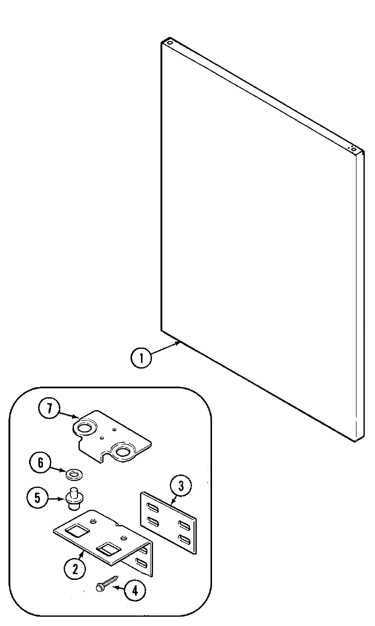 FRESH FOOD OUTER DOOR Diagram and Parts List for S40STRP  Maytag Refrigerator