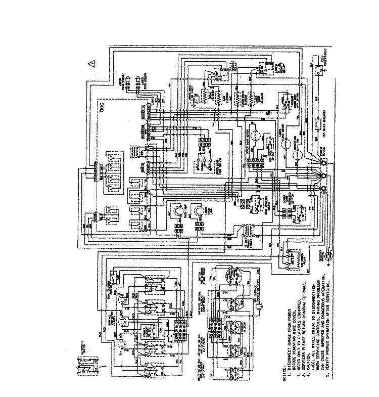 WIRING INFORMATION Diagram and Parts List for MER6772BCQ  Maytag Range