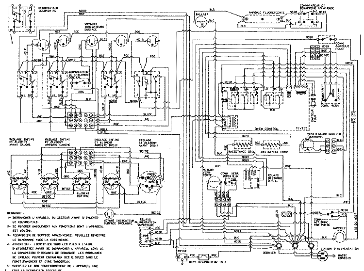 WIRING INFORMATION Diagram and Parts List for JER8849BCW  Jenn-Air Range