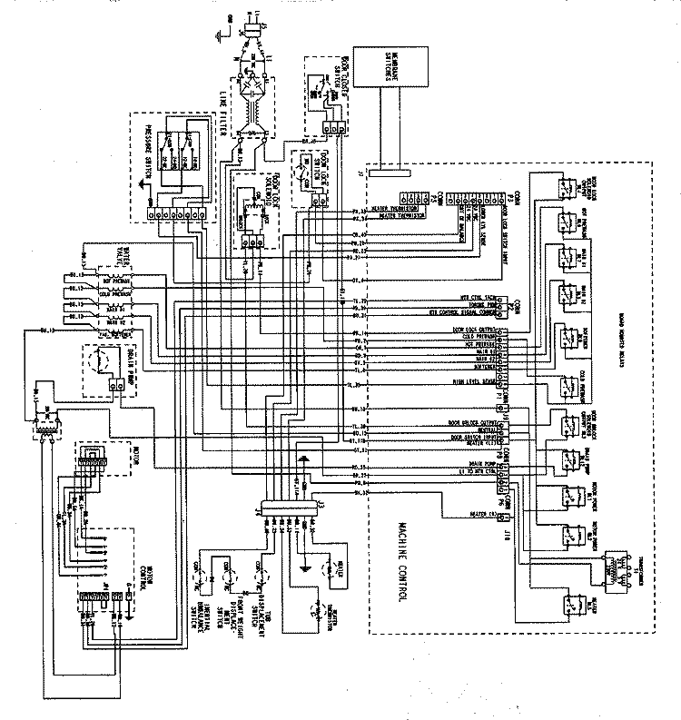 WIRING INFORMATION Diagram and Parts List for MAH7550AGW  Maytag Washer