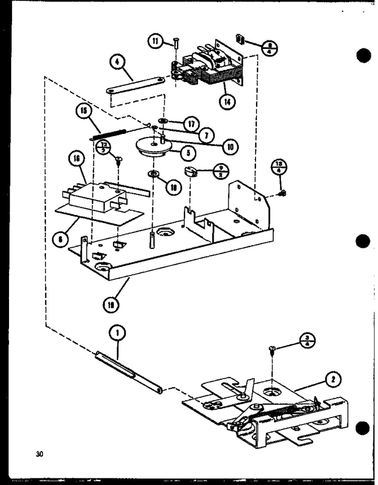 Section 9 Diagram and Parts List for RCR-7 P85515-6S Amana Range