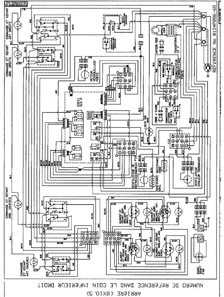 WIRING INFORMATION Diagram and Parts List for JES9800ACW  Jenn-Air Range