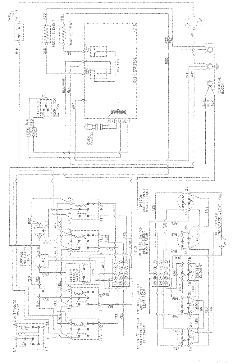 WIRING INFORMATION Diagram and Parts List for MER5750BAW  Maytag Range