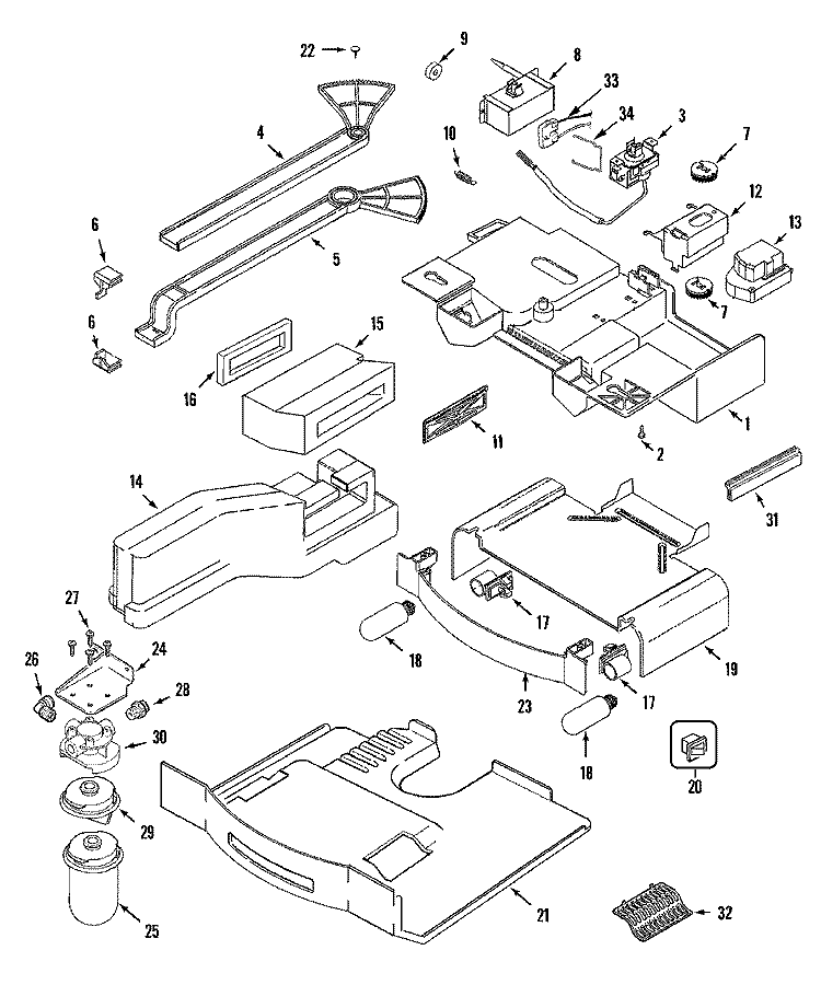 CONTROLS Diagram and Parts List for GC2229GEHB  Maytag Refrigerator