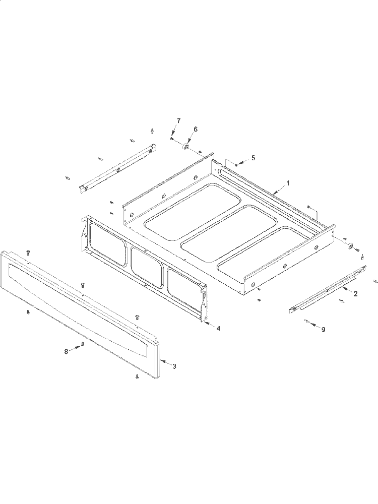 STORAGE DRAWER Diagram and Parts List for ACF3325AB PACF3325AB1 Amana Range