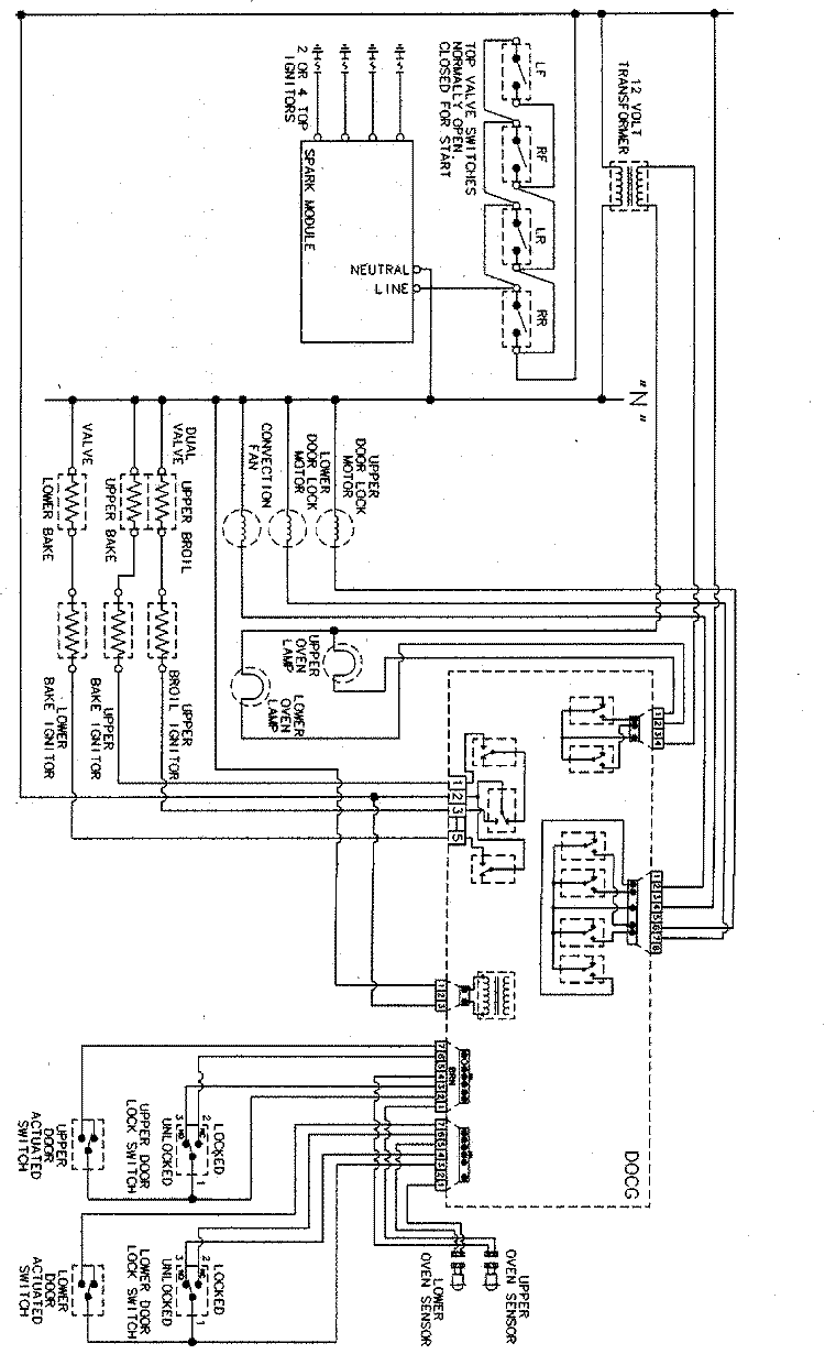 WIRING INFORMATION (UPPER) Diagram and Parts List for MGR6772BDQ  Maytag Range