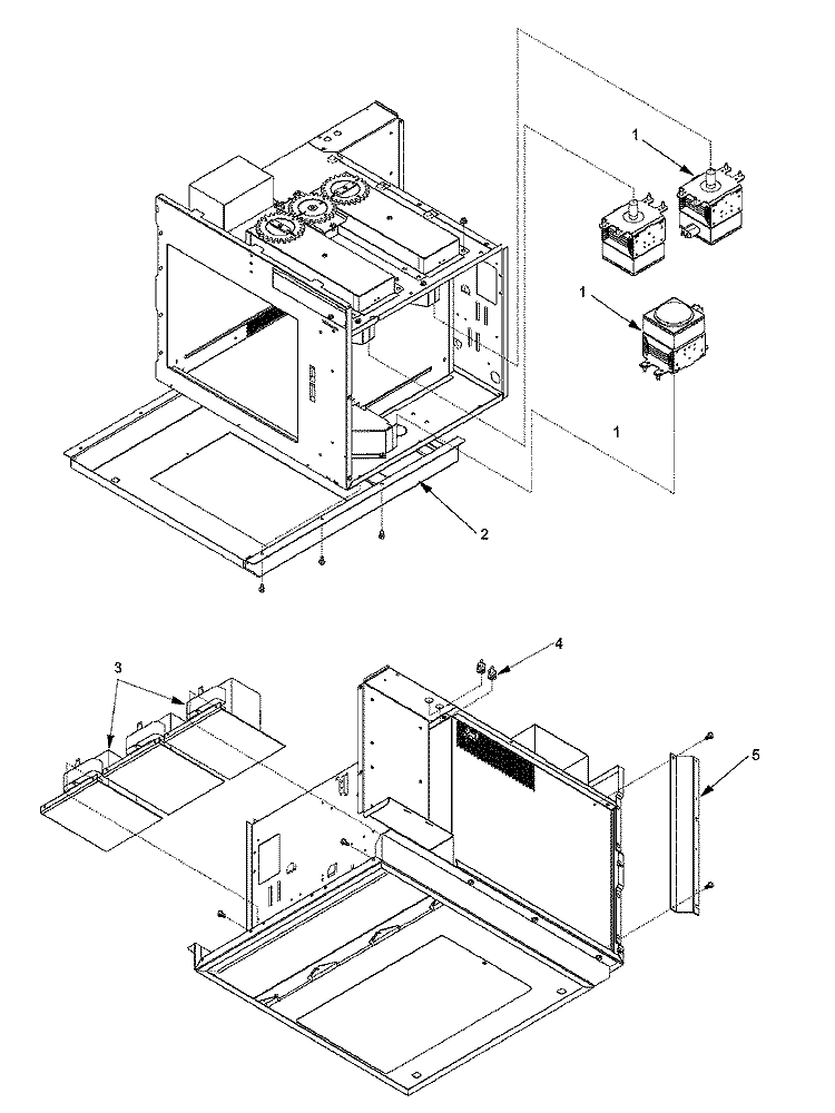 CAVITY Diagram and Parts List for ASE9000 P1326309M Amana Microwave