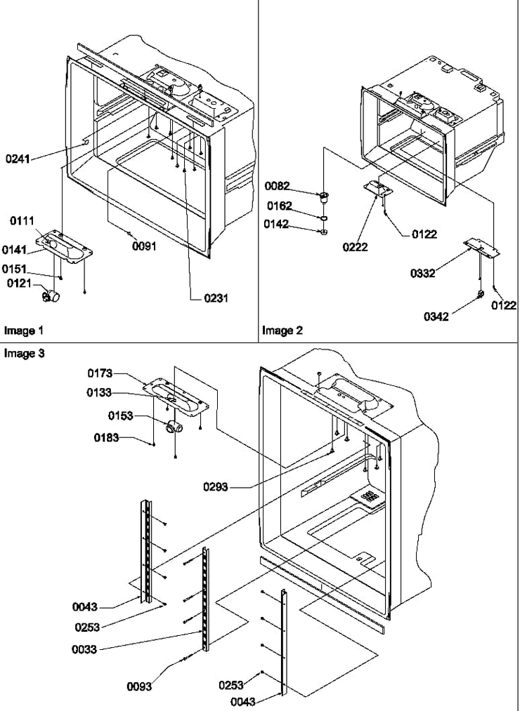 Shelf Ladders/light Assemblies Diagram and Parts List for BBI20TL-P1199101WL  Amana Refrigerator